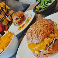 Truffle burger at Beet in Luxembourg City