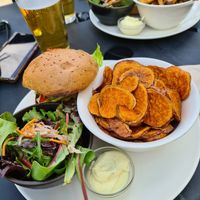 Spicy cheeseburger at Beet in Luxembourg City