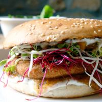 the mango burger at Beet in Luxembourg City