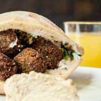 the pita falafel at Beet in Luxembourg City