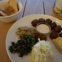 Falafel Plate (vegan) at Beet in Luxembourg City