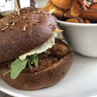 Pulled jackfruit burger  at Beet in Luxembourg City