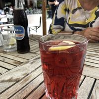 Red fruit ice tea  at Beet in Luxembourg City