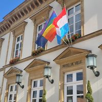 View on the 'hotel de ville' at Beet in Luxembourg City