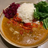 Spicy peanut curry   at Beet in Luxembourg City
