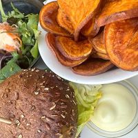 You can put together your hamburger - choose the patty, how you want your potatoes (fries, oven, sweet) and sauce at Beet in Luxembourg City