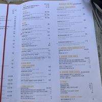 Menu  at Beet in Luxembourg City