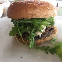aubergine burger at Beet in Luxembourg City