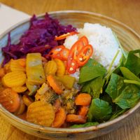 Spicy Peanut Curry at Beet in Luxembourg City