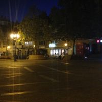 The location of the restaurant at night at Beet in Luxembourg City