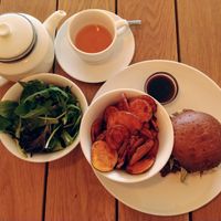 Beet's tasty barbecue burger :) at Beet in Luxembourg City