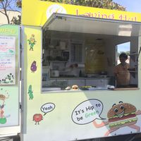 Loving hut caravan at Nelson market at Loving Hut Caravan in Nelson