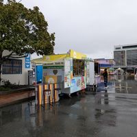 A stalwart on a rainy day, when only a few vendors were present at Loving Hut Caravan in Nelson