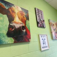 Wall art at Don't Have a Cow in Clarksville