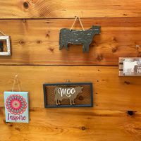 Wall art at Don't Have a Cow in Clarksville