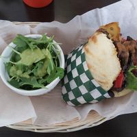 Vegan arepas at Arepera in Montreal