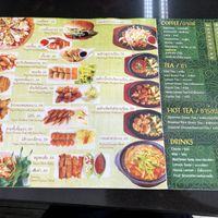 Menu  at Guan Yim in Lampang