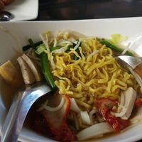 noodles prepared upon order at Guan Yim in Lampang