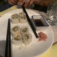 Vegan sushi roll at Karuzo in Sarajevo