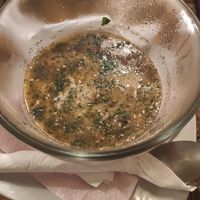 Chickpeas soup with coconut milk at Karuzo in Sarajevo