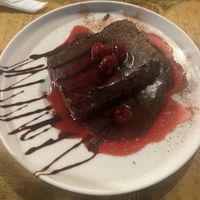 Chocolate and apple square   at Karuzo in Sarajevo