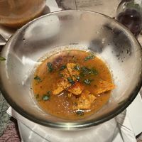 Tomato-ginger soup  at Karuzo in Sarajevo