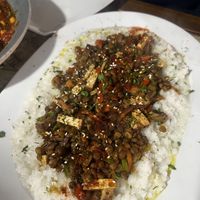 Vegan kung pao  at Karuzo in Sarajevo