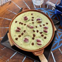 Green soup  at Spiti House Bar in Paros