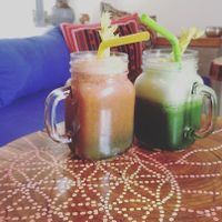 vegetable juice   at Spiti House Bar in Paros