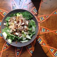 sativa salad  at Spiti House Bar in Paros
