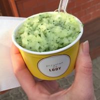 cucumber - parsley sorbet  at Przystan na Lody in Bydgoszcz