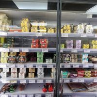 Vegan cheeses, yoghurt, dips etc. at The Happy Apple in Totnes