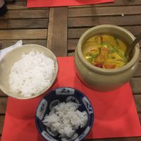 Coconut tofu curry at Goc Ha Thanh in Da Lat