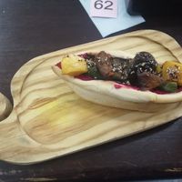 Vegetales asado + hummus at Pide House in Montevideo