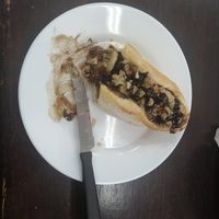 Dessert pide (didn't pause to take a photo beforehand) at Pide House in Montevideo