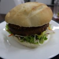 Vegan Burger at Pide House in Montevideo
