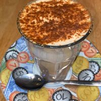 Chai Latte with almond milk at Bagels & Beans in Leeuwarden