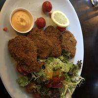 Krokante seitan stukjes  at Eetcafe Spinoza in Leeuwarden