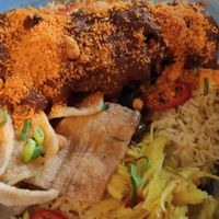 Vegan saté at Eetcafe Spinoza in Leeuwarden