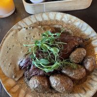 No-schnitzel  (aubergine)  at Eetcafe Spinoza in Leeuwarden