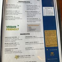 Vegan menu august 2025  at Eetcafe Spinoza in Leeuwarden
