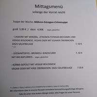 Lunch menu at Salute Vegetarische & Vegane Küche in Mainz