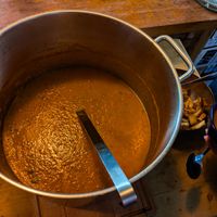 Indian Tomato Paprika Soup cooking at MKZ at MKZ in Amsterdam