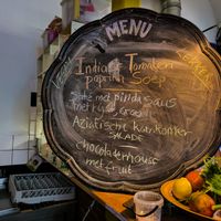 The menu of the evening at MKZ at MKZ in Amsterdam