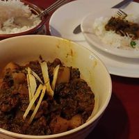 Aloo Saag at Cafe Momo in Manchester