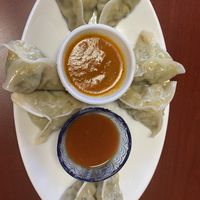Vegetable Momo  at Cafe Momo in Manchester