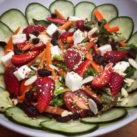 SALAD LOVER in Costa Rica at La Cuchara Verde - Positive Food in Playa Flamingo