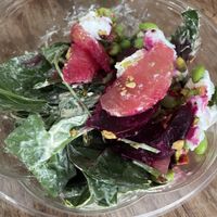 Not bad but not great. Huge leaves and huge hard stems    at Vitality Kitchen in Puebla