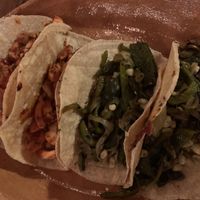 Tacos at El Arbol Taqueria Vegetariana in Puebla