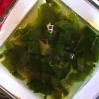 Sopa de verduras at Casa Olinka in Puebla